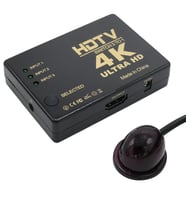 Fully G-538N 4K Ultra HD Destekli 3 Port Uzaktan Kumandalı HDMI Switch Çoğaltıcı