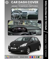PEUGEOT 208 A9 (2012-2019) Torpido Örtüsü Ön Panel Koruma Tam Uyum UV Koruma Kaymaz Kolay Montaj
