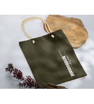 BK Gift Kişiye Özel Bride Temalı Haki Halat Saplı Kumaş Bez Çanta-1, Baskılı Omuz Çantası, Alışveriş Çantası, Arkadaşa Hediye