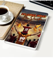 BK Gift Kişiye Özel İsimli Baba-Oğul Sarı Kırmızı Evladıma Miras Bu Sevda Beyaz Defter-2, Doğum Günü Hediyesi, Taraftar Hediyesi