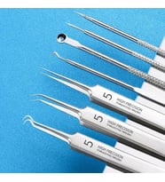 Ultra-ince No. 5 Sivilce Siyah nokta Cımbız Takımı 0.1mm Profesyonel Cımbız Alman Çelik