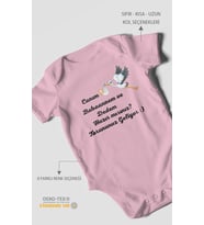 Canım Babannem ve Dedem Hazır Mısınız? Baskılı Bebek Zıbını – Çıtçıtlı Body  %100 Pamuk Kısa Kol (Koyu Pembe)