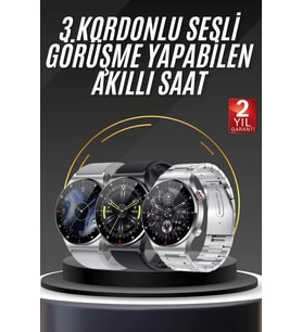 Akıllı Saat Adımsayar Nabız Ölçer Titreşim Özellikli Çağrı Cevaplama Sosyal Medya
