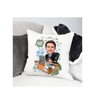 Erkek Karikatürlü Yastık