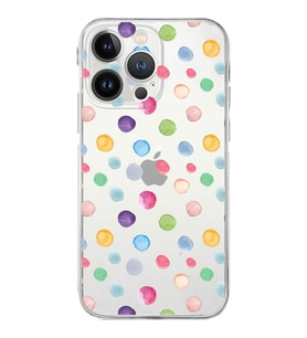 PrintiFy iPhone 13 Pro ile Uyumlu Water Color 6  Kamera Korumalı Şeffaf  Kılıf