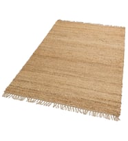 Makine Kaymaz Yıkanabilir Bej Bohem Jüt Salon Mutfak Halısı Koridor Halısı Yolluk ech 02 natur