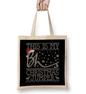 This Is My Bhs Christmas Jumper Bez Çanta Uzun Saplı