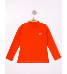 Toontoy Kız Çocuk Tnty Nakışlı Sweatshirt (Kiremit)