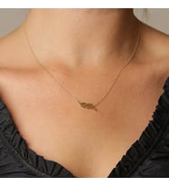 Gold Yaprak Kolye (Altın)