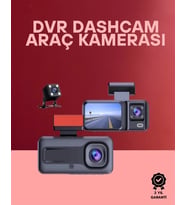 G-sensör, Hareket Algılama Ve Döngüsel Kayıt Özellikli 3'lü Kamera Güvenlik Sistemi