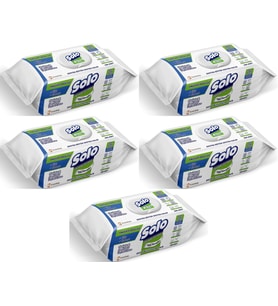 Solo Yüzey Temizlik Havlusu - Mendili 100 Yaprak Okaliptus & Çam Esintisi (5 Li Set) 500 Yaprak