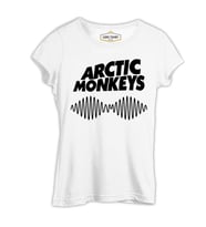 Arctic Monkeys 2 Beyaz Kadın Tshirt