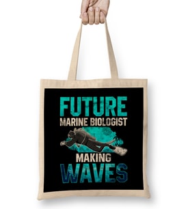 Future Marine Biologist Making Waves Pun Bez Çanta Uzun Saplı