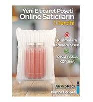 30x30 cm 100 adet Sütunlu Koruyucu Havalı Kargo Poşeti Airbag/Airbed/Şişirilebilir Ambalaj