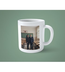 Öğretmenler Gününe Özel Atatürk ile Öğretmen temalı kişiye özel baskılı kupa