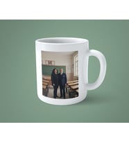Öğretmenler Gününe Özel Atatürk ile Öğretmen temalı kişiye özel baskılı kupa