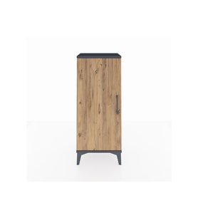 Arges Komodin Tek Kapaklı 44x30x106 Antrasit-Çam