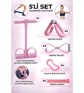 Profesyonel Tüm Vücut Egzersiz Aletleri 5’li Yoga Pilates Seti