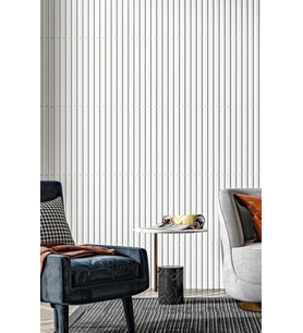 50cm x 50cm 1 Adet 3D Abs Malzeme PVC Dayanıklı Duvar Paneli Silinebilir Lambiri Model Beyaz Panel
