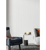 50cm x 50cm 1 Adet 3D Abs Malzeme PVC Dayanıklı Duvar Paneli Silinebilir Lambiri Model Beyaz Panel