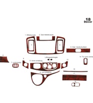 Meriç® Opel Vivaro Torpido Kaplama Maun 18 Parça 2007-2011 (Maun)