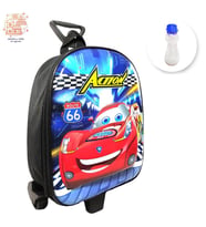 Çekçekli Action Cars Anaokulu Çantası + Suluk- Cars Çanta - Erkek Çanta (Karışık)