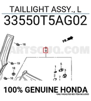 Honda Jazz Arka Stop Sisli Sol 2014- (Oem No:  33550T5Ag02)