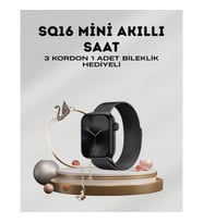 Mey İthalat® SQ-16 Mini Series 10 – Dokunmatik Akıllı Saat Kalp Ritmi, SpO2, Uyku Takibi