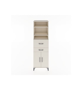 Hyperion Dolap 4 Raflı 2 Çekmeceli 2 Kapaklı 60x44x195 Aytaşı-Aytaşı