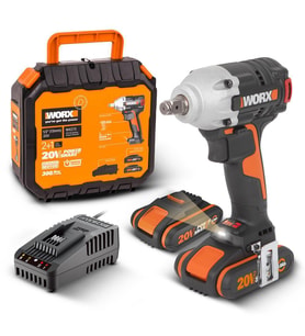 WORX WX272 20Volt/2.0Ah Li-ion Çift Akülü Şarjlı 300Nm Kömürsüz Profesyonel Somun Sıkma