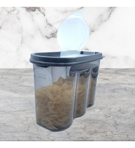 2 Kapaklı Ölçekli Erzak Saklama Kabı - 1,2 Litre - SA930 (5690)