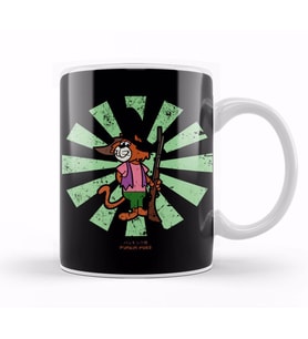 Punkin Puss Retro Japanese Kupa Bardak Porselen