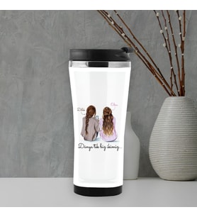 En İyi Arkadaşım İsme Özel Mesajlı Termos Mug (Karışık)