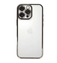 İphone 16 Pro Kılıf Razer Lensli Silikon - Titanyum Gri