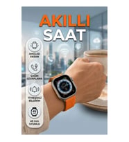 Ultra Max AMOLED Akıllı Saat – 2.05 İnç Ekran, IP67, Kablosuz Şarj ve Çağrı Cevaplama