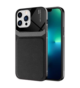 Uyumlu Model Apple iPhone 13 Pro Kılıf Parlak TPU Emiks Kapak (Siyah)