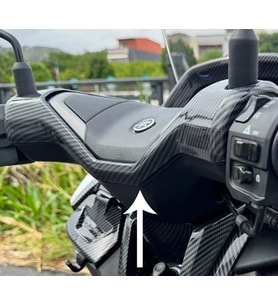 Nmax Techmax 125/155 2025-2026 Direksiyon Aksesuar Karbon Kapak