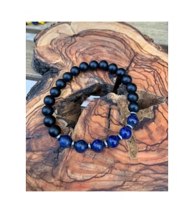 Mat Lapis Lazuli Ve Oniks Bileklik