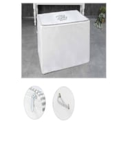 Yatak Altı Baza Hurcu Fermuarlı Düzenleyici Yastık Hurcu 65*45*25cm - 104195 (Beyaz)