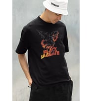 Black Sabbath Müzik Grubu Baskılı Unisex Oversize Tişört