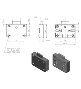 Kapazlama Sandık Kiliti Cerman Yale 15 Mm. Nikel