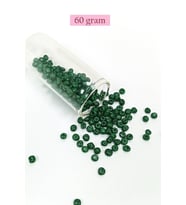 Dökme Cam Kum Boncuk Büyük Boy (6/0) 4 mm - 60 Gram - Koyu Yeşil - BNC140