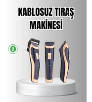 Mey İthalat® Unisex Şarjlı Saç ve Sakal Tıraş Makinesi – Ayarlanabilir Tarak Başlıkları, Sessiz Motor