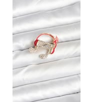 Kulaklıklı Nota Model Broş 5886 - HPSBYI2786-1902