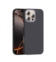 iPhone 16 Pro Max Kılıf M-safe Şarj Özellikli Karbon Fiber Görünümlü Gros Kılıf (Siyah)