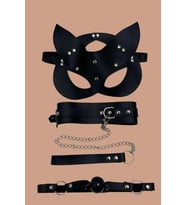 Amora Secret Siyah Maske Ağız Topu 2'li Set