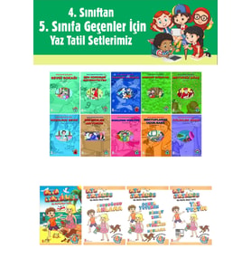 4.Sınıftan 5.Sınıfa Geçenler İçin Ata Tatilde Seti +10 lu Hikaye Seti 2