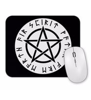 Runas e Pentagrama Mouse Pad