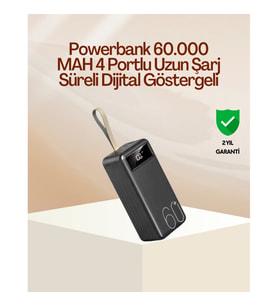 Mey İthalat® Tüm Cihazlara Uyumlu Çoklu Çıkışlı Powerbank