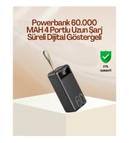 Mey İthalat® Tüm Cihazlara Uyumlu Çoklu Çıkışlı Powerbank